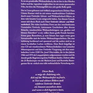 Buch-Rückseite - Osttiroler Advent- und Weihnachtsbuch