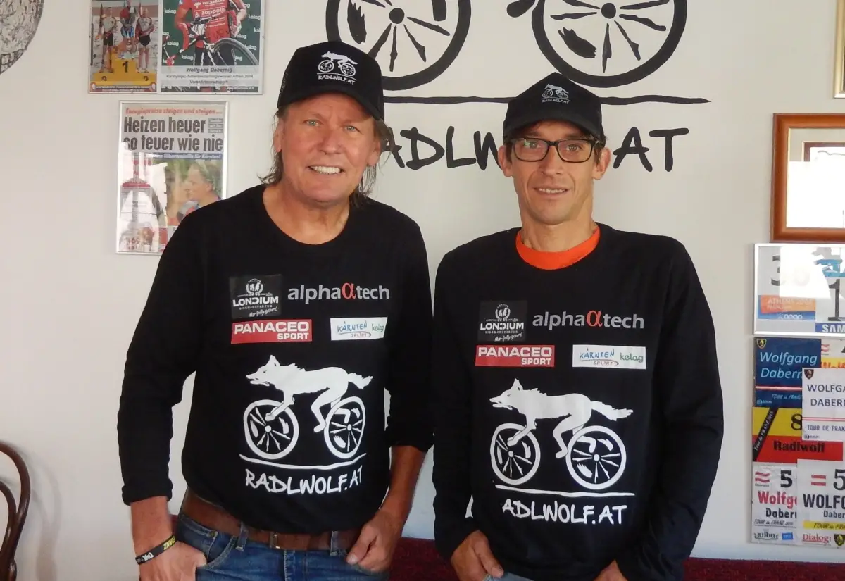 Radlwolf und Michael Kurz sagen Danke