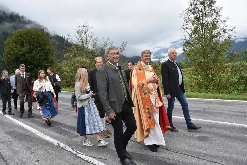 Vize-Bgm. Hermann Schluder, Provisoer Sven Wege und GR Alfred Brunner.