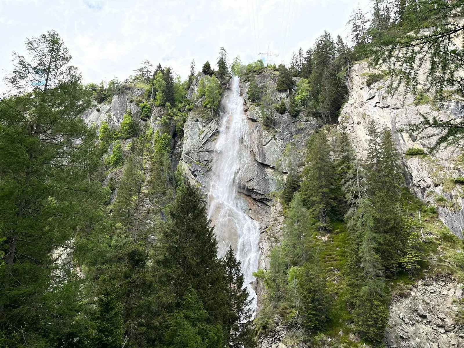 Blick auf den Steiner Wasserfall, Foto: Brugger