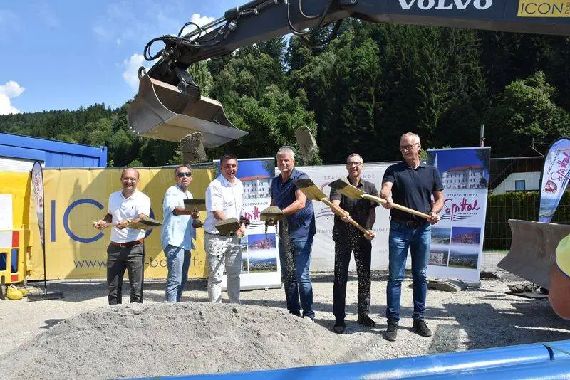 Spatenstich für den Ausbau der Wasserversorgung für das Spittaler Unterland.