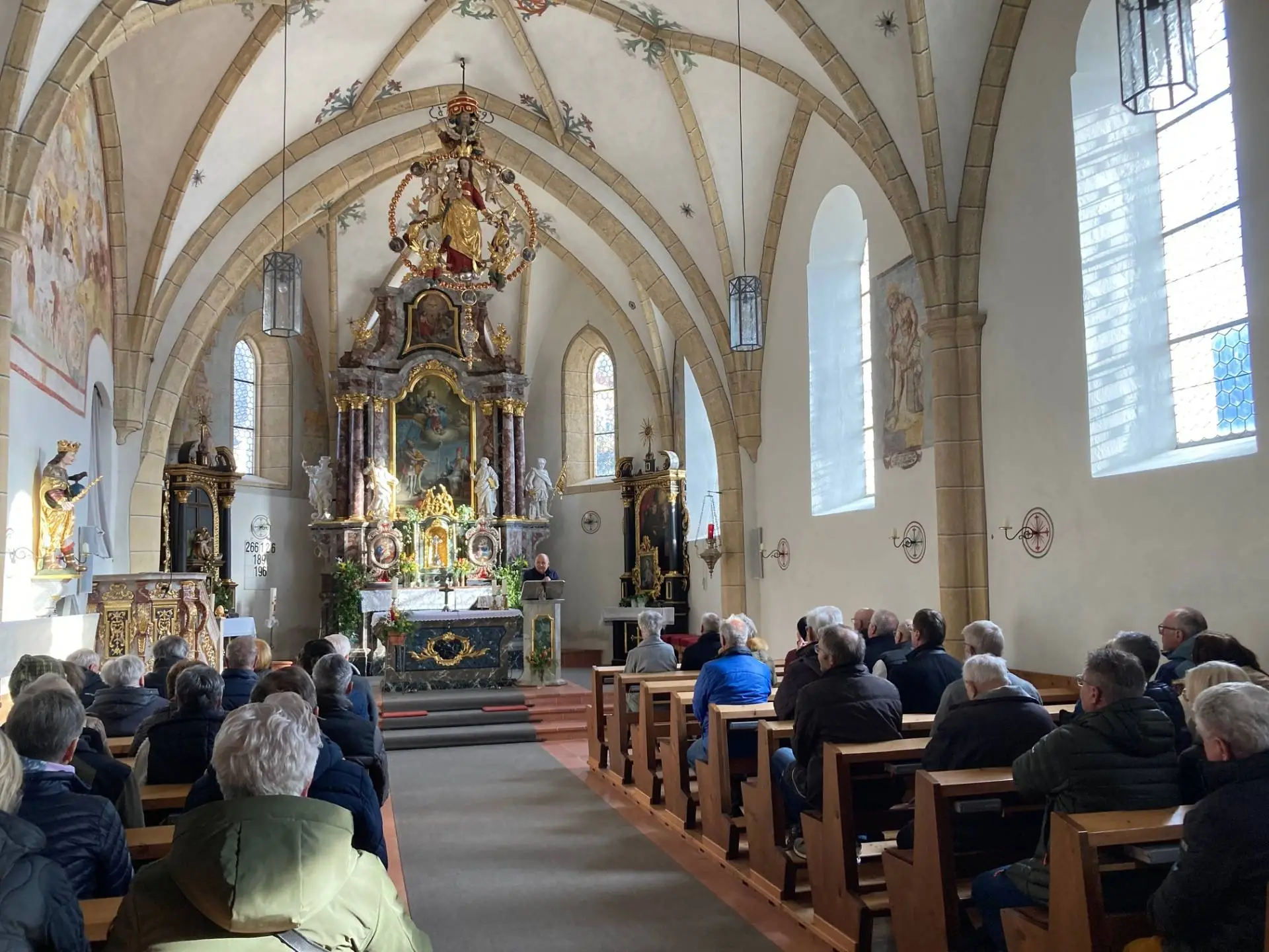 Die Kunstinstallation wurde am 9. März in St. Oswald vorgestellt. Foto: Stangl