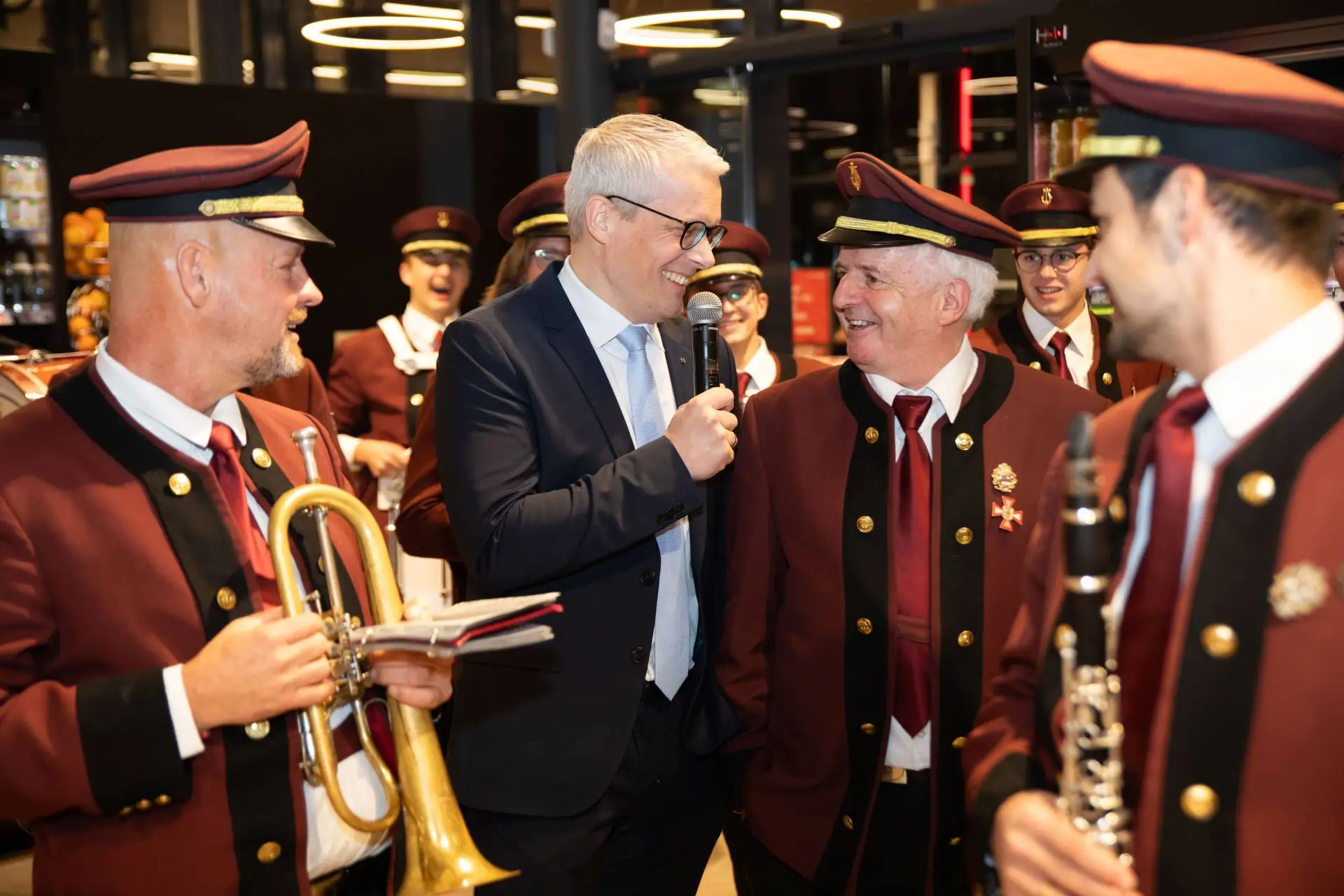 Für die richtigen Töne während der Eröffnung sorgte die Stadtkapelle Gmünd.
