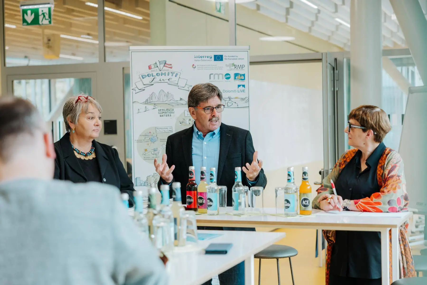 Projektverantwortliche Gina Streit / RMO, Dietmar Ruggenthaler / Obmann RMO, Daniela Ingruber / Wissenschaftliche Projektleitung. Foto: RMO/E.Bachmann