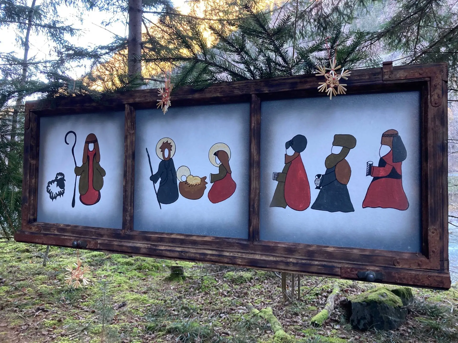 Ein paar Eindrücke vom Krippenwanderweg in St. Johann im Walde ... alle Fotos: Stangl