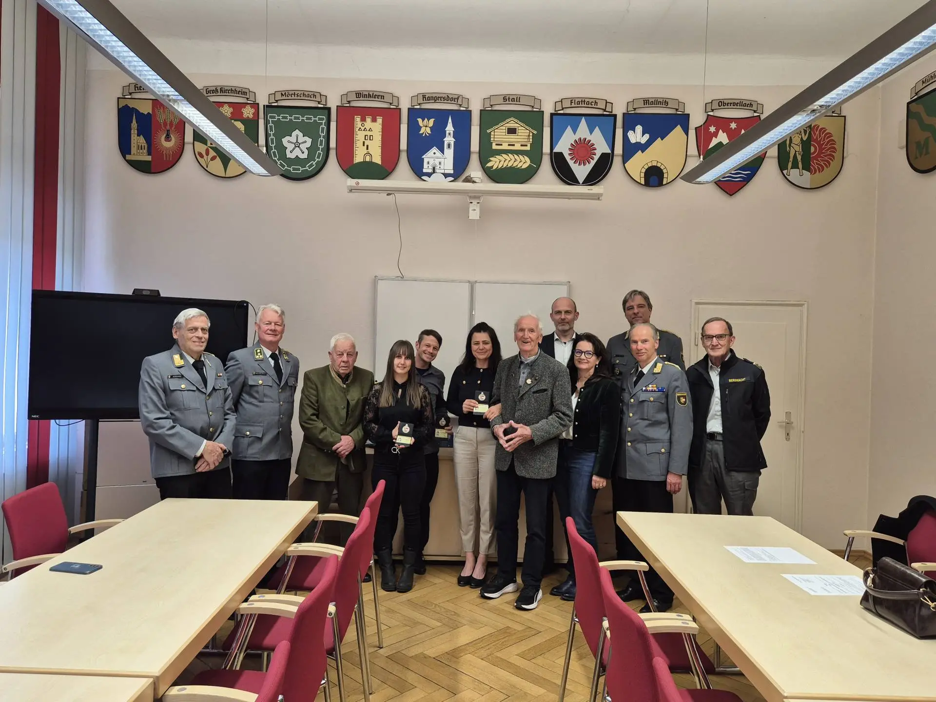 Hannes Hössl (2. v. re.)ist Eisatzleiter der Kärntner Bergwacht in Spittal. Foto: Bergwacht