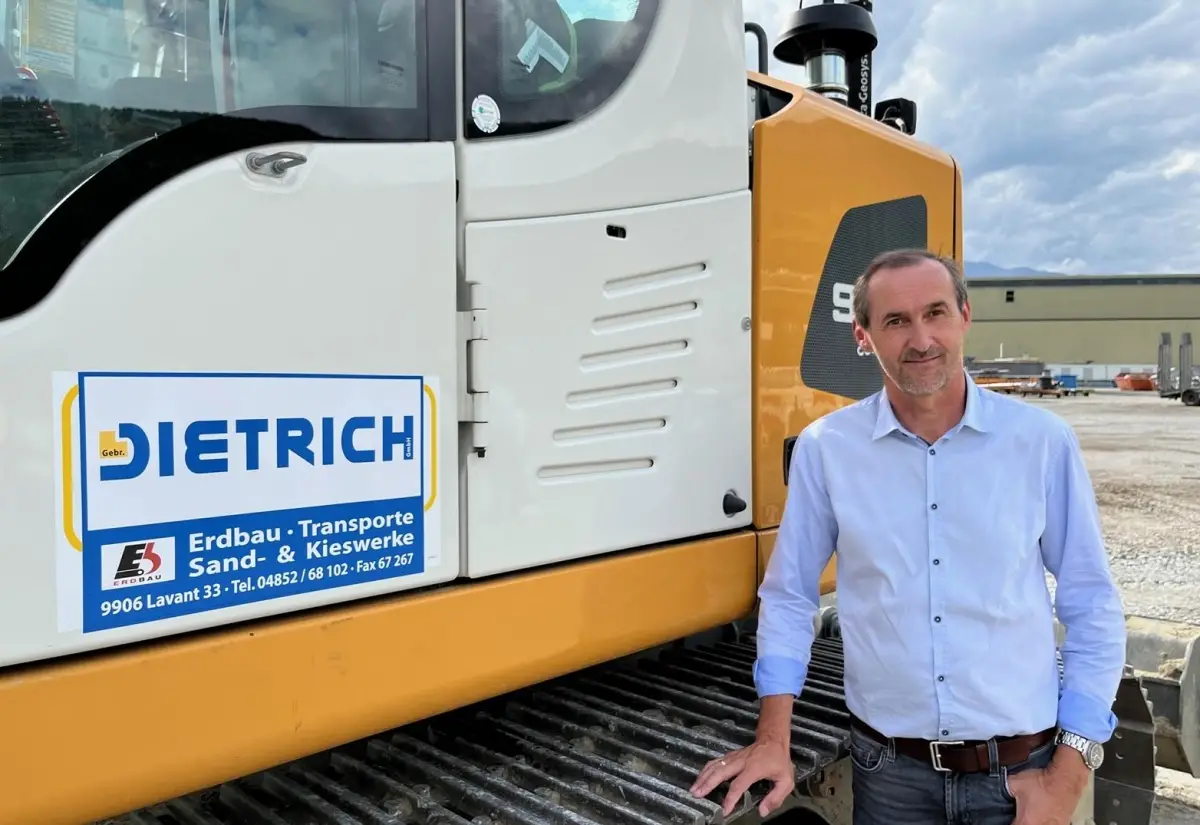 Premiere für den Liebherr 3D-Bagger in Osttirol