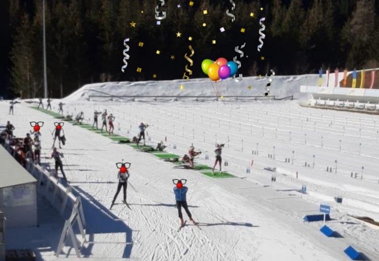 Fasching 2020: Biathlonstaffel der anderen Art