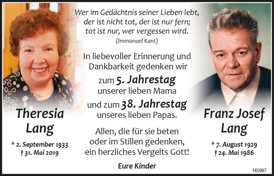 Theresia & Franz Josef Lang