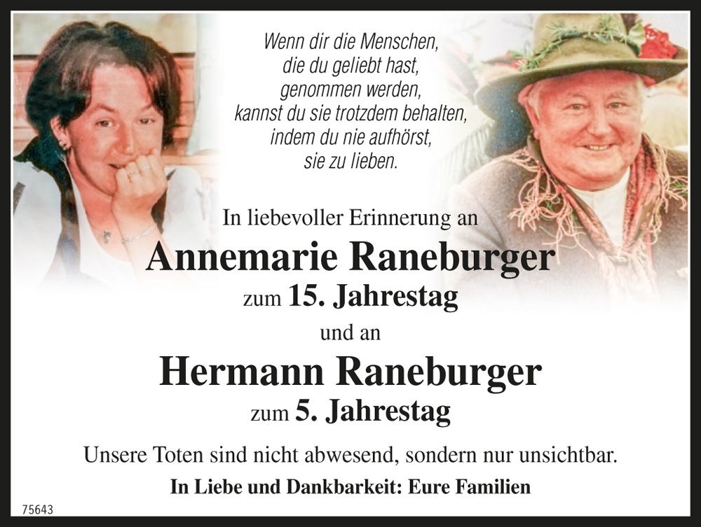 Annemarie und Hermann Raneburger