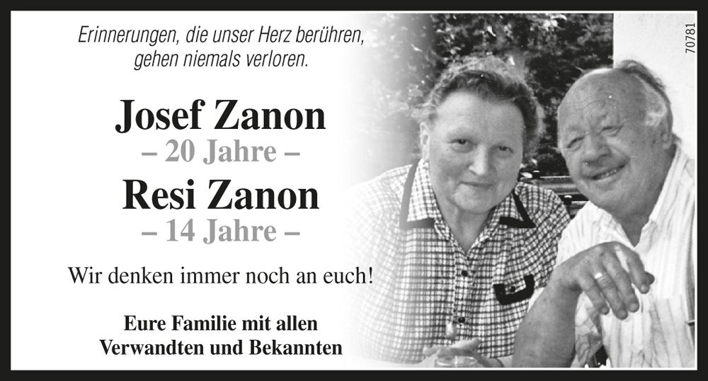 Josef und Resi Zanon