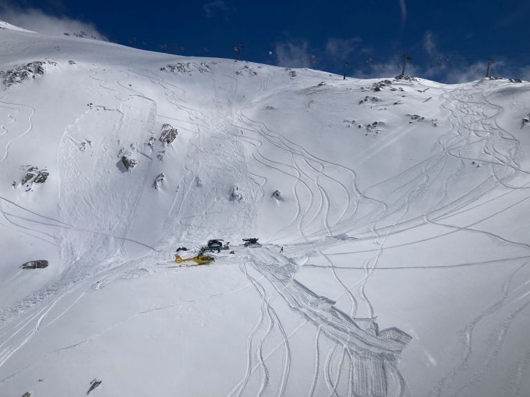 Lawinenunfall im Skigebiet M&ouml;lltaler Gletscher