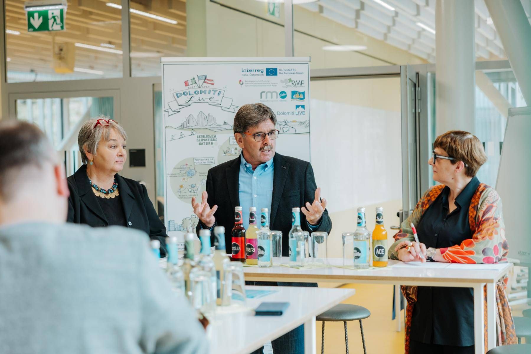 Projektverantwortliche Gina Streit / RMO, Dietmar Ruggenthaler / Obmann RMO, Daniela Ingruber / Wissenschaftliche Projektleitung. Foto: RMO/E.Bachmann