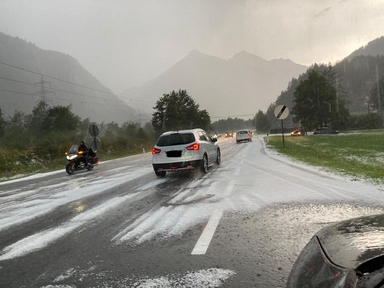 Hagelalarm in Unterpeischlach