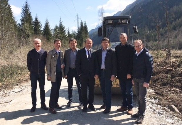 Lokalaugenschein am neuen Drauuferweg bei Mittewald