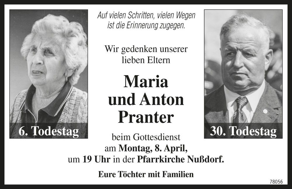 Maria und Anton Pranter