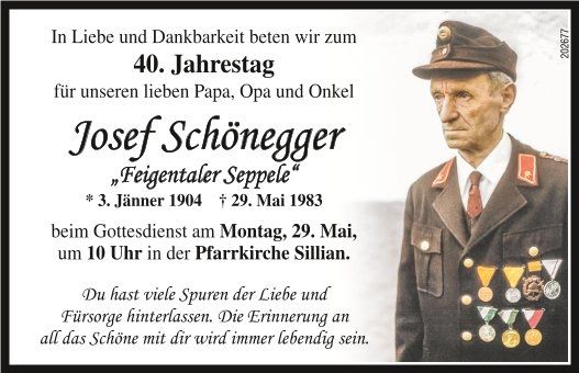 Josef Sch&ouml;negger