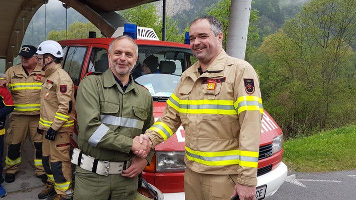 Die BFKs Kurt Schober (Spittal) und Harald Draxl (Lienz).