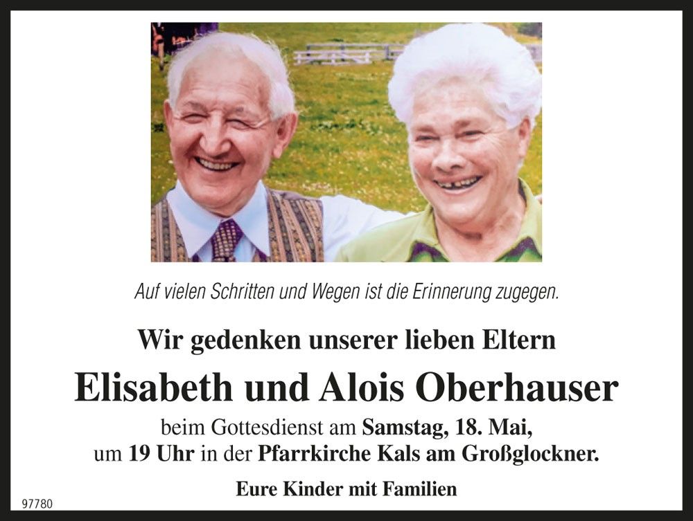 Elisabeth und Alois Oberhauser
