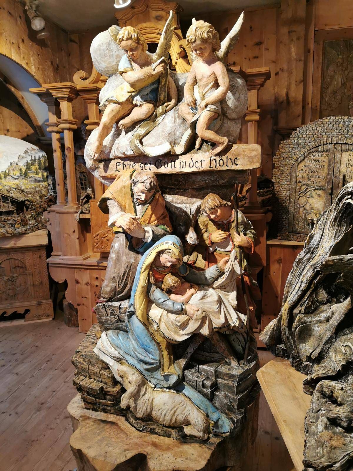 Die neue Dorfkrippe (noch im Atelier), Foto: Gatterer