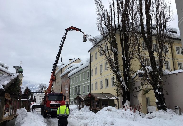 Lienz: Schneer&auml;umung l&auml;uft, Blanik bittet um Geduld