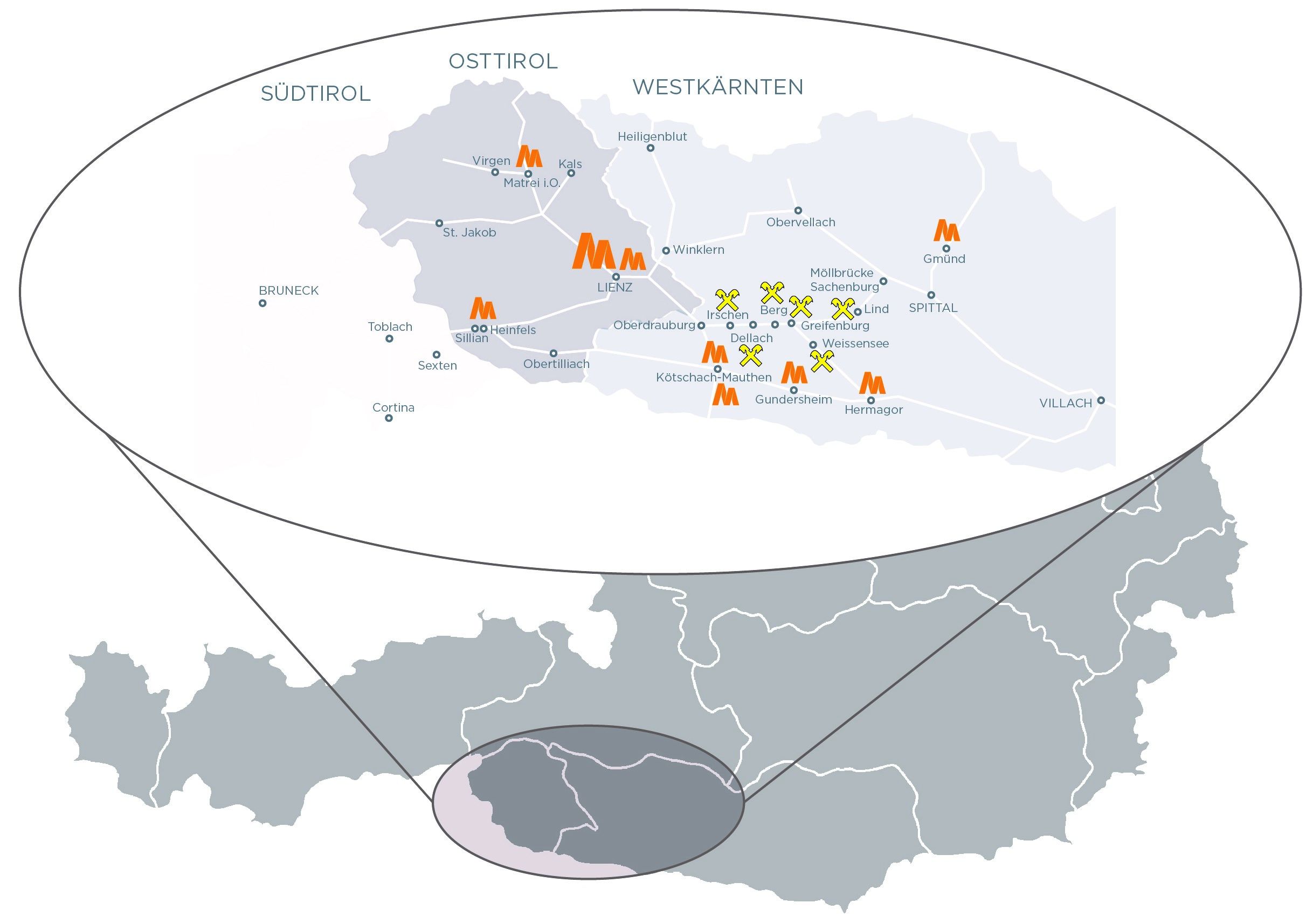 DolomitenBank. Der Region verbunden. (Grafik: DolomitenBank)