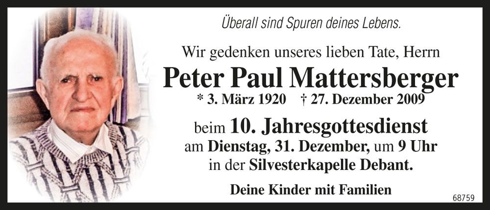 Peter Paul Mattersberger
