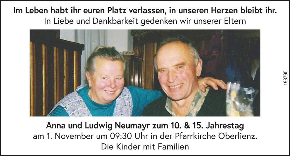 Anna und Ludwig Neumayr