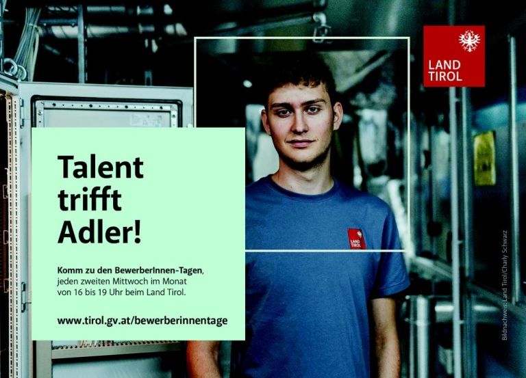 Die Tiroler Landesverwaltung wirbt um Arbeitskr&auml;fte