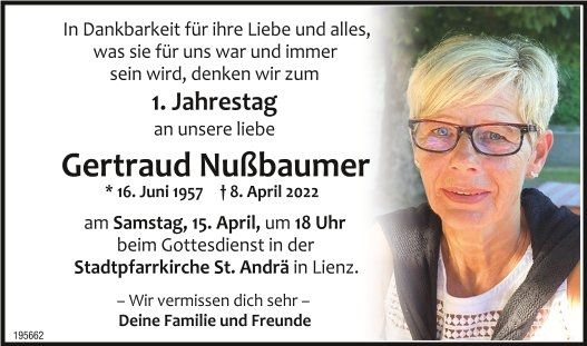 Gertraud Nu&szlig;baumer