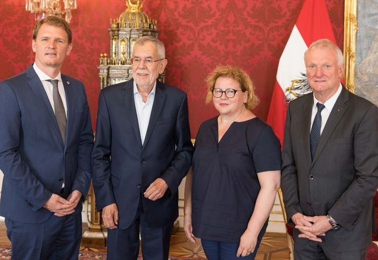 G&uuml;nther Novak auf Antrittsbesuch beim Bundespr&auml;sidenten