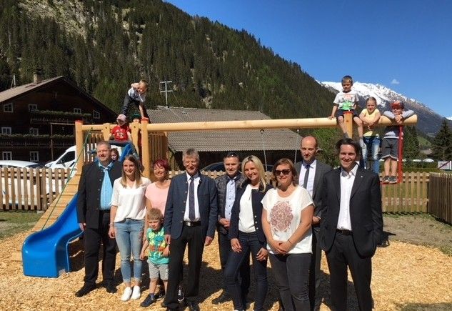 Neuer Spielplatz f&uuml;r Kinderbetreuung im Defereggental