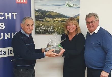 Die Lesachtaler bedankten sich bei Licht ins Dunkel