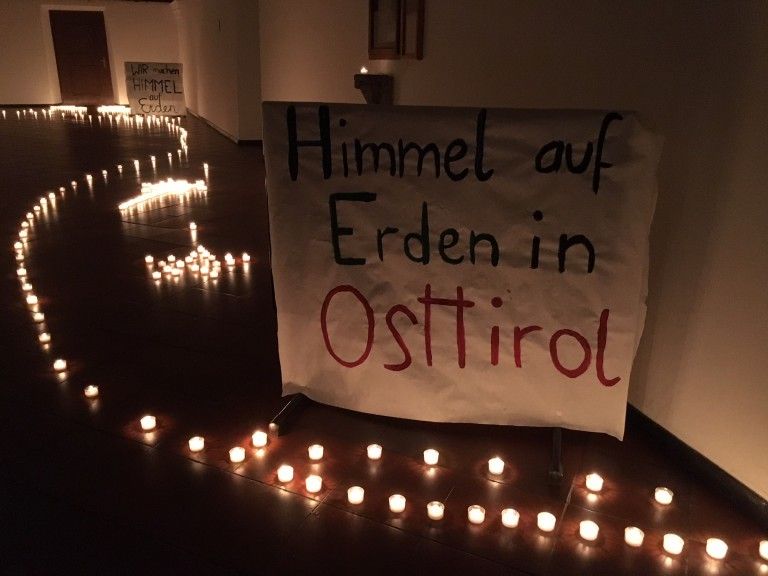 Lichterweg zum Himmel auf Erden