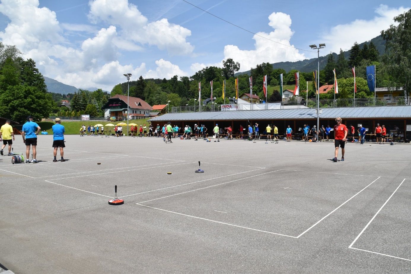Die Multisportanlage in Seeboden ist die Heimatbasis der Stocksportler. Fotos 1. EC Seeboden