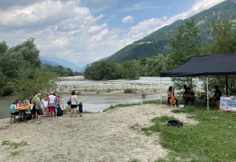 Besonderes Fluss-Erlebnis an der Isel