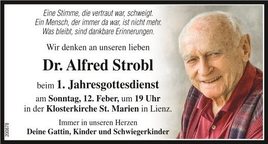 Dr. Alfred Strobl