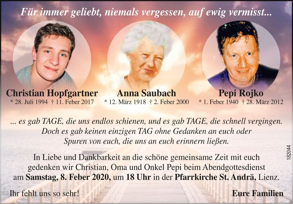 Christian Hopfgartner, Anna Saubach und Pepi Rojko
