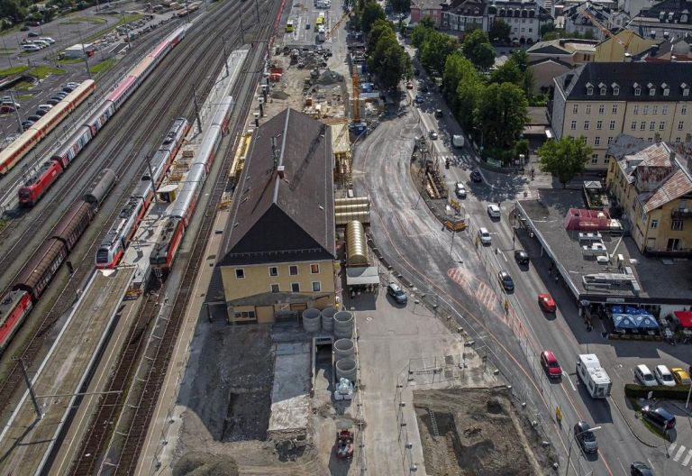 Neue Verkehrsf&uuml;hrung bei Bahnhof Lienz