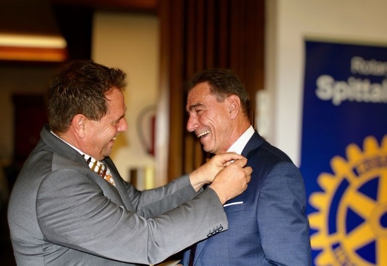 Pr&auml;sidentschaftswechsel bei den Spittaler Rotariern