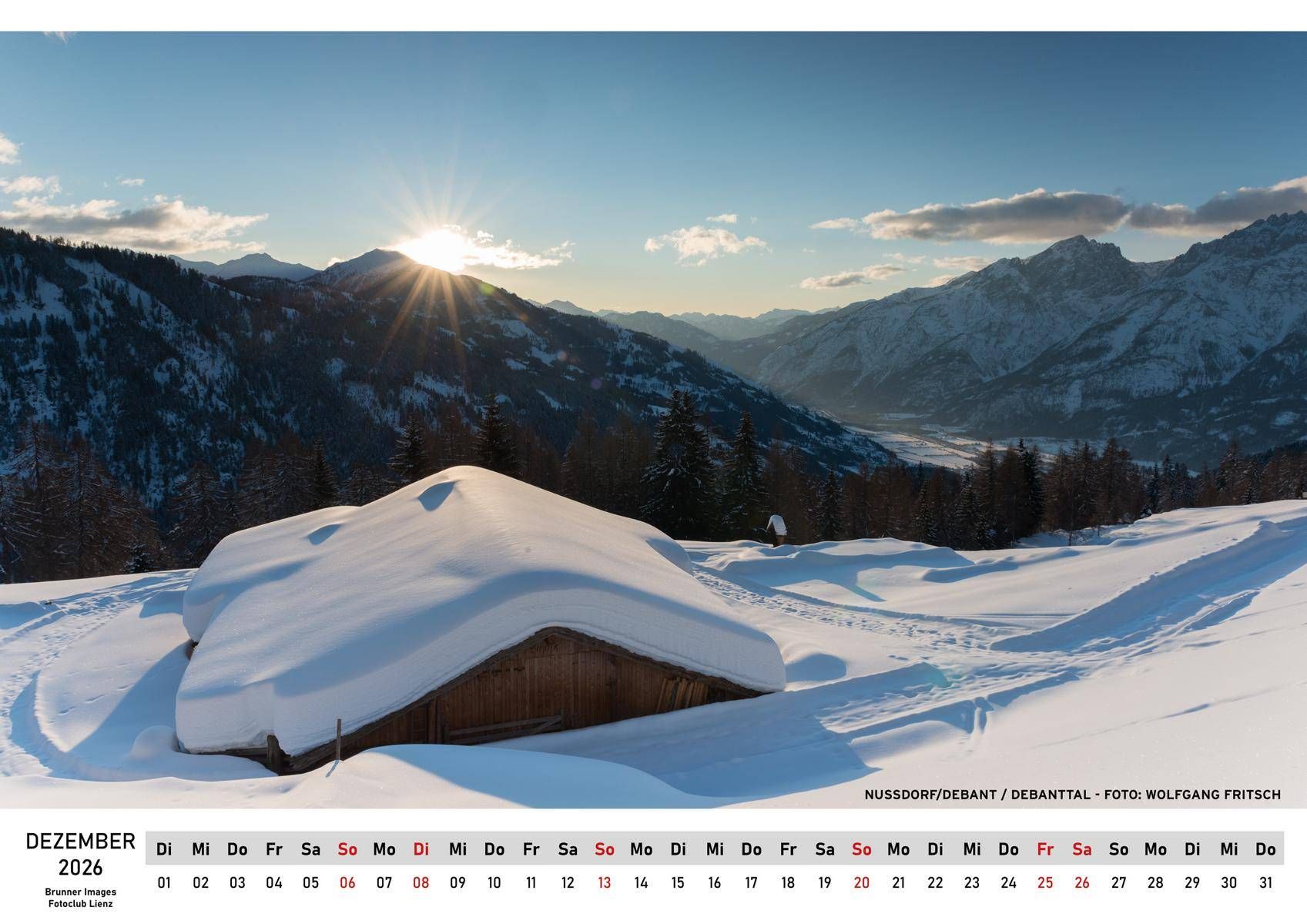 Ein Gru&szlig; vom Winter im Debanttal von Wolfgang Fritsch.