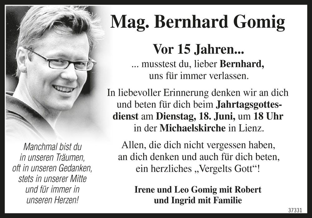 Mag. Bernhard Gomig