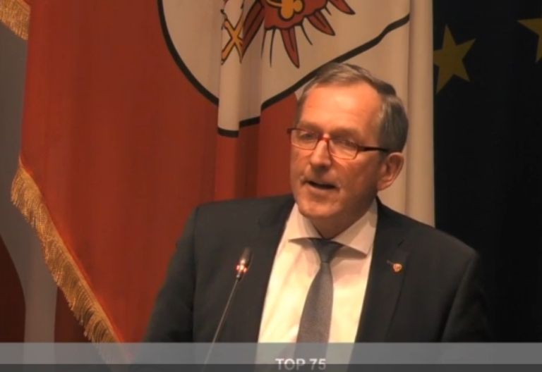 Hermann Kuenz verabschiedete sich im Tiroler Landtag