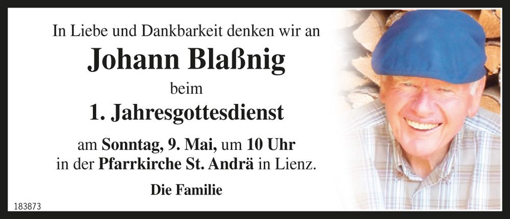 Johann Bla&szlig;nig