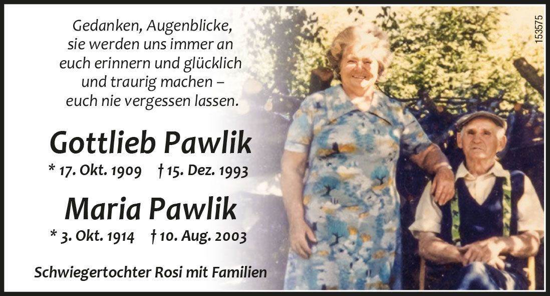 Gottlieb und Maria Pawlik