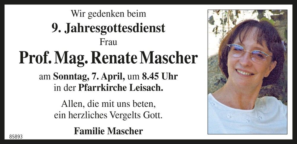 Prof. Mag. Renate Mascher