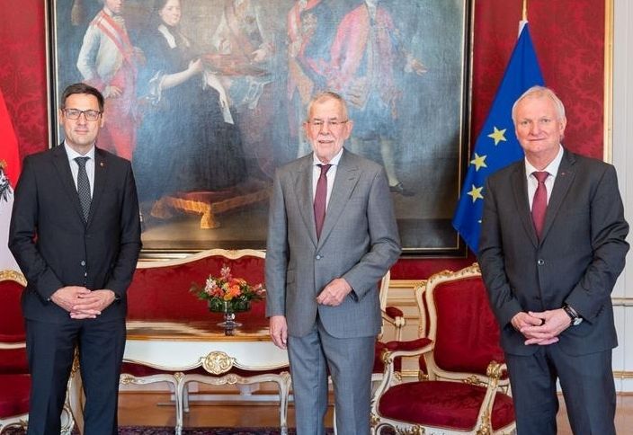 Antrittsbesuch beim Bundespr&auml;sidenten