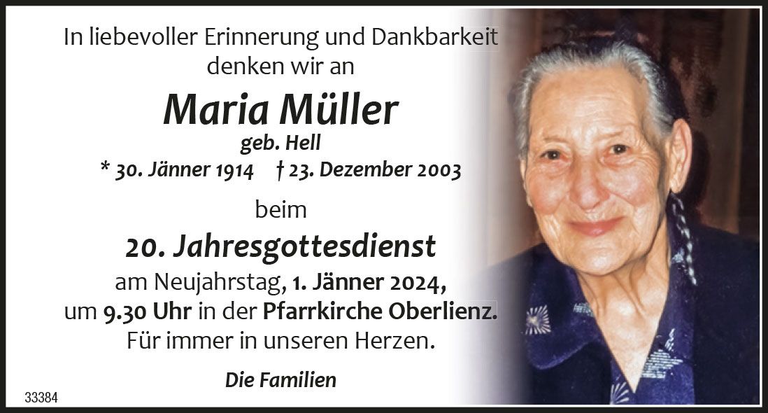 Maria M&uuml;ller