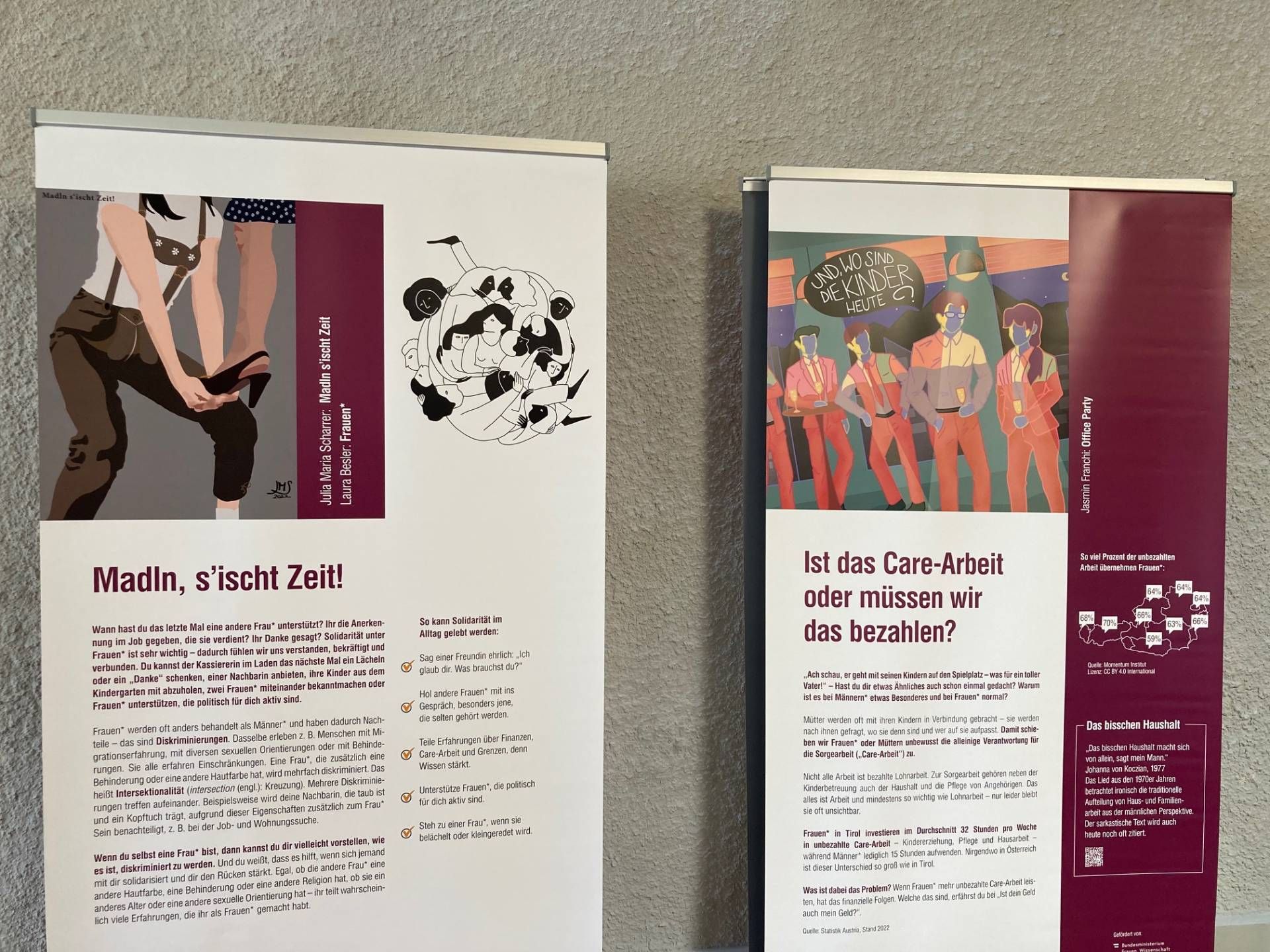 Zu jedem Thema gibt eine k&uuml;nstlerlische Darstellung samt Daten und Fakten. Foto: Stangl