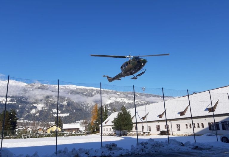 Black Hawk in Osttirol im Schneeeinsatz